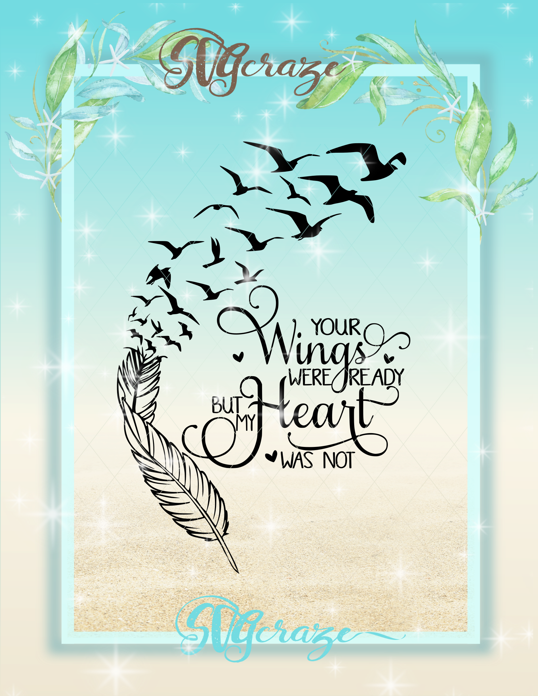 #wingswereready #heartwasnotready #svg #wingssvg #heartsvg - Sympathy Cricut Design Ideas Clipart (1870x2420), Png Download