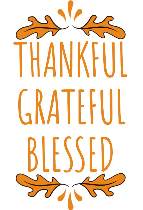 Thankful, Grateful, Blessed - Illustration Clipart (539x733), Png Download