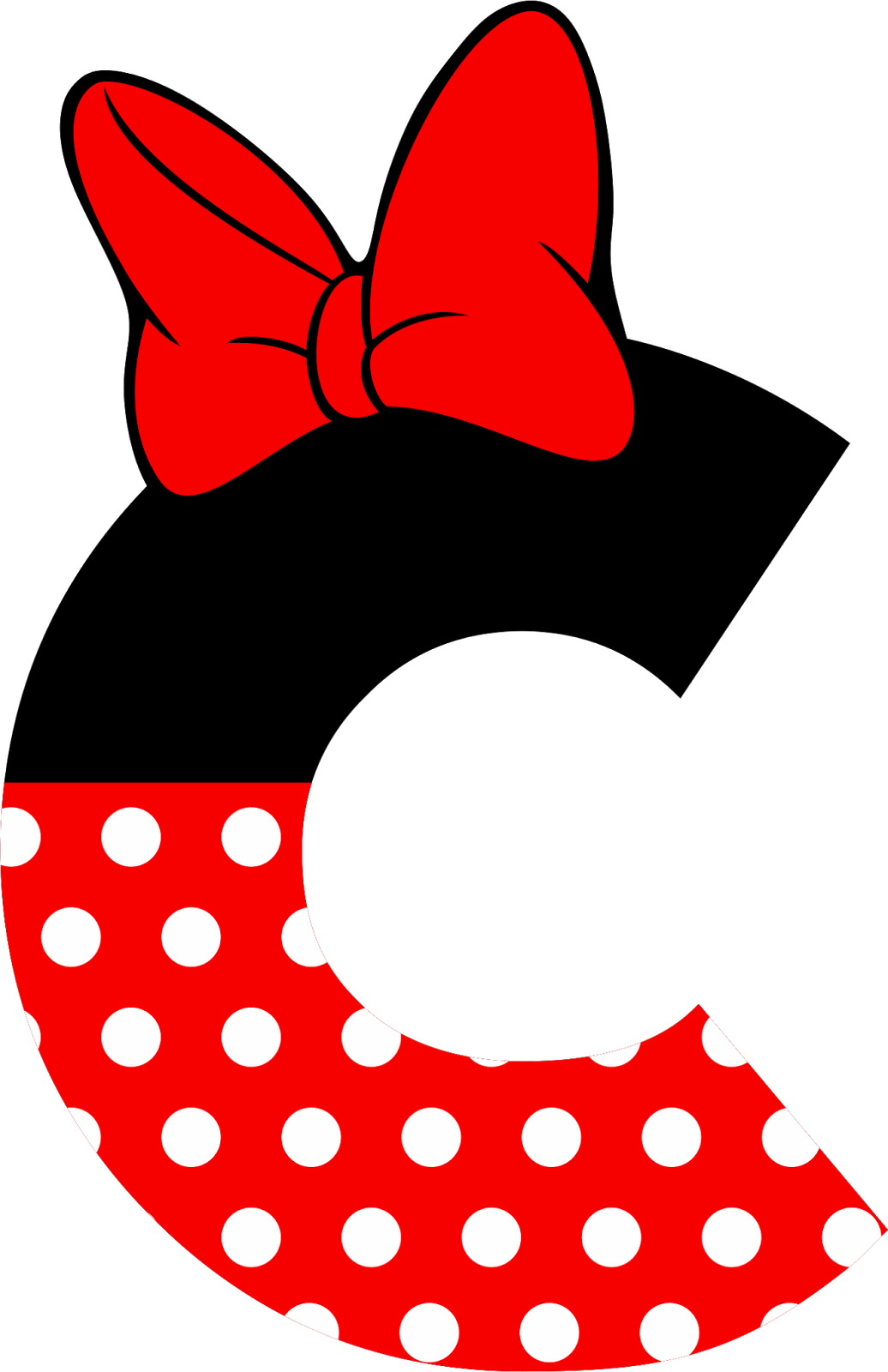 Image Result For Laço Minnie Rosa Png Mickey Mouse - Minnie Mouse Letter C Clipart (1036x1600), Png Download