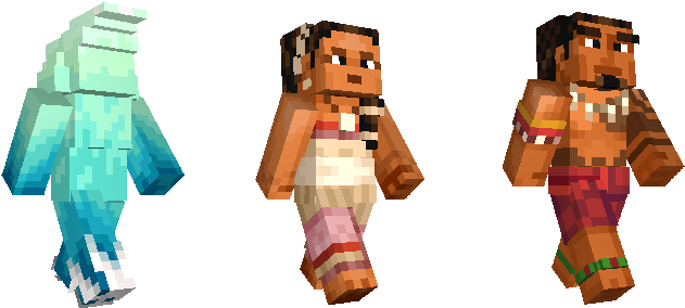 Also Arriving On New Versions Of Minecraft And Nintendo - Minecraft Skin Moana Heihei Clipart (748x421), Png Download