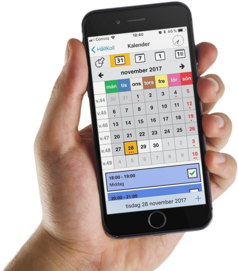 Hållkoll Kalender Hållkoll Kalender Vanlig Kalender - Iphone Ringtones 2017 Download Clipart (768x576), Png Download