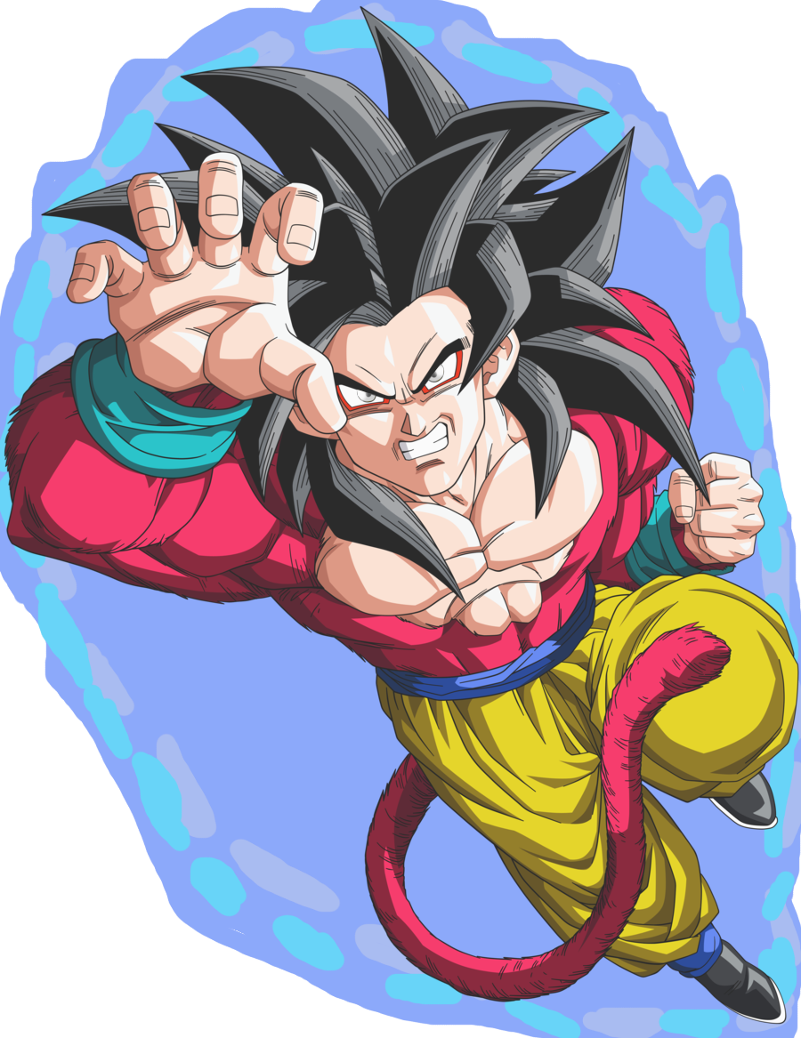 Goku Gt Ultra Instinct - Goku Ssj4 Clipart (900x1167), Png Download