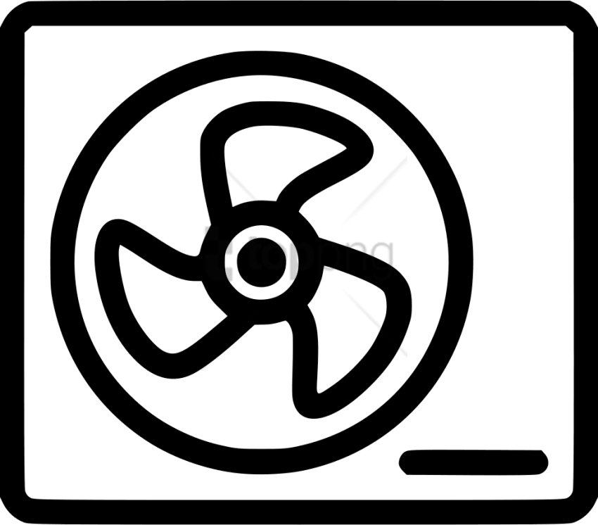 Free Png Air Conditioner Free Icon - Central Air Conditioner Icon Clipart (850x746), Png Download