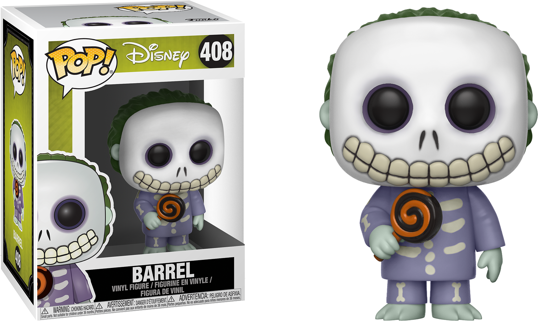 Pop Figure Disney Barrel - Funko Nightmare Before Christmas Barrel Clipart (1744x1041), Png Download