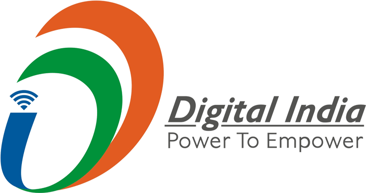 Digital Logo Csc Logo - Digital India Logo Png Clipart (1072x428), Png Download