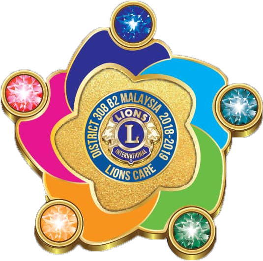 Lions Clubs 308 B2 Overview - Lion Club Logo 2018 2019 Clipart (576x576), Png Download