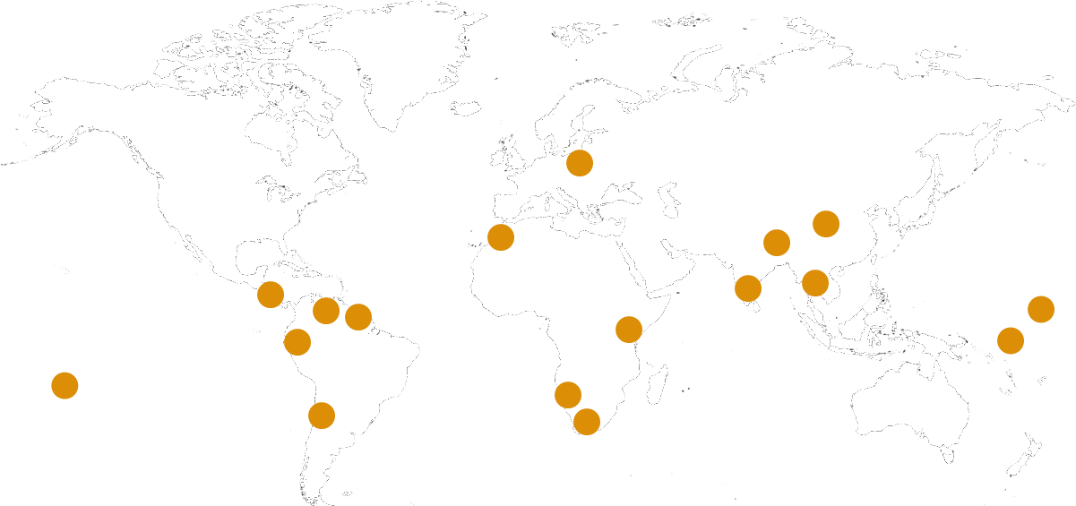 World Icon Yellow Marker-crop - World Map Clipart (1200x592), Png Download