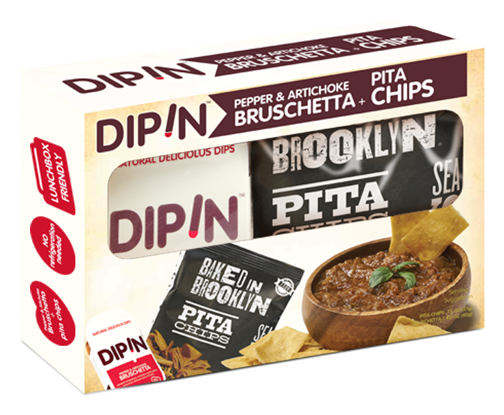 Pepper & Artichoke Bruschetta And Pita Chips - Pumpernickel Clipart (756x840), Png Download