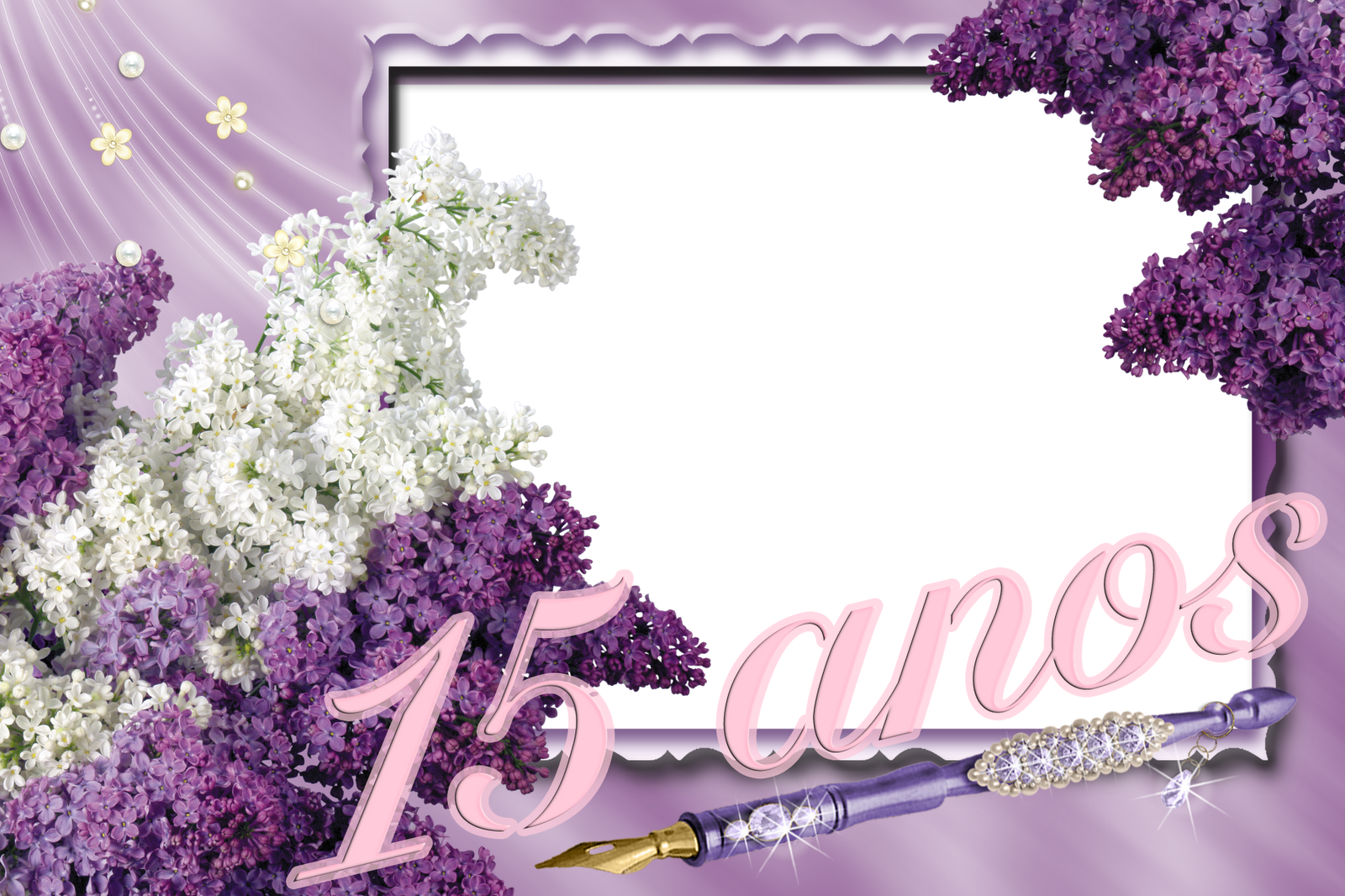 Moldura 15 Anos Png Clipart (1600x1066), Png Download