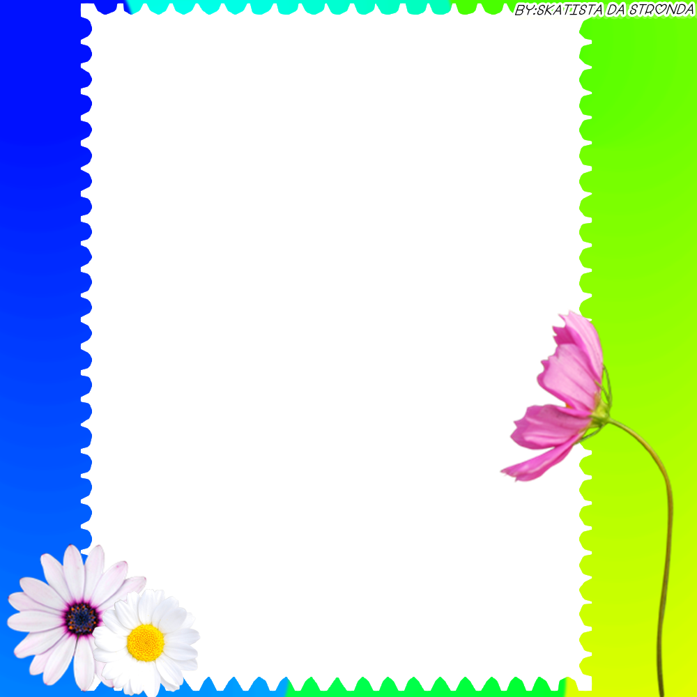 Moldura Verde De Flores - Etiquetas Para Chocolates Para Imprimir Clipart (1000x1000), Png Download