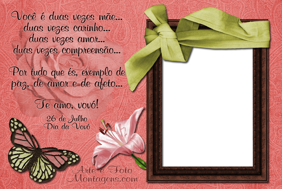 Photoscape Online Montagem - Moldura Dia Dos Avós Clipart (898x602), Png Download