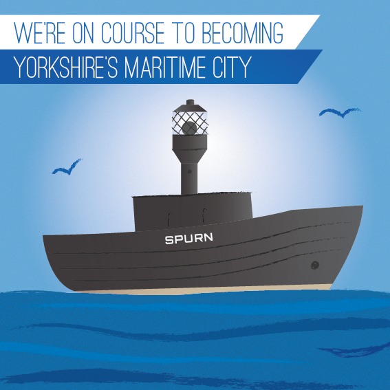 We're On Course To Becoming Yorkshire's Maritime City - Boat Clipart (567x567), Png Download