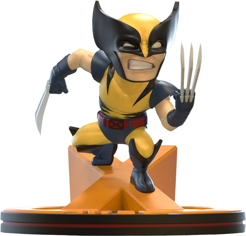 Wolverine Marvel 80th Anniversary Q Fig Diorama 4” - X-men Clipart (850x800), Png Download