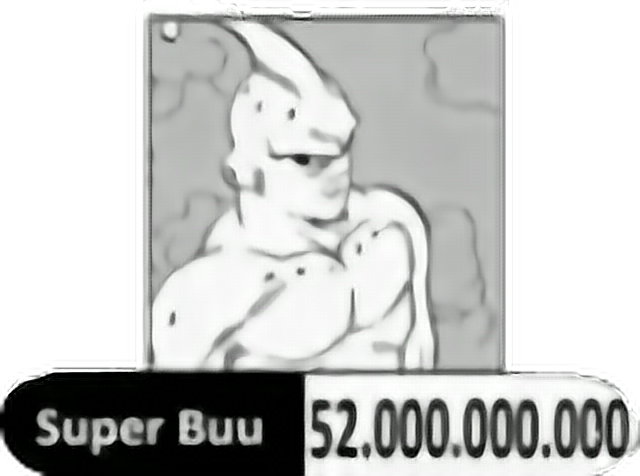 #super Buu - Cartoon Clipart (640x476), Png Download