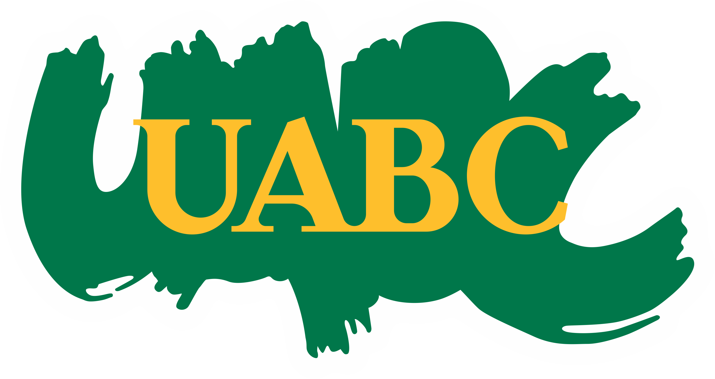 Isotipo De La Uabc - Graphic Design Clipart (2954x1564), Png Download