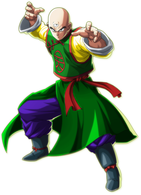 Is Loosely Based On His Crane School Uniform, And This - Tenshinhan Dragon Ball Super Clipart (497x683), Png Download