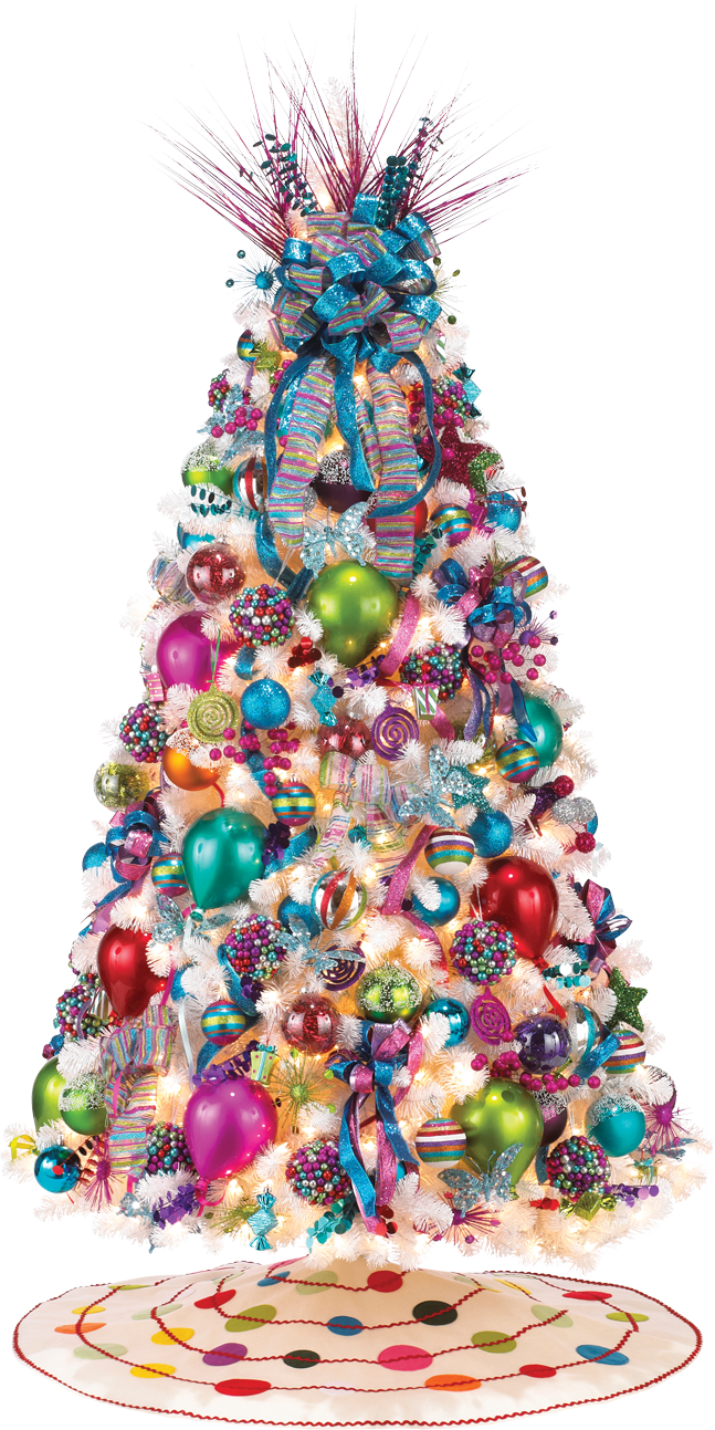 Colourful Decoration Dias Festivos, Navidad 2016, Encanta, - Christmas Tree Clipart (647x1293), Png Download