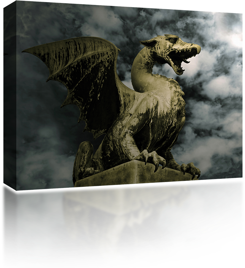 Dragon In Stone - Stock Photography Clipart (826x904), Png Download