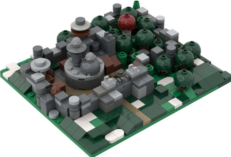 Mocafter Making Dragonstone I Tried Myself At A Micro - Lego Winterfell Moc Clipart (800x600), Png Download