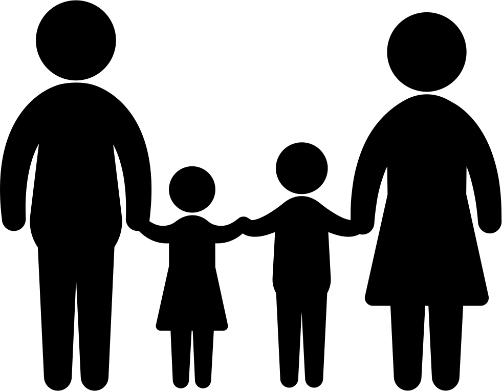 Png File Svg - Family Of Four Png Clipart (981x764), Png Download