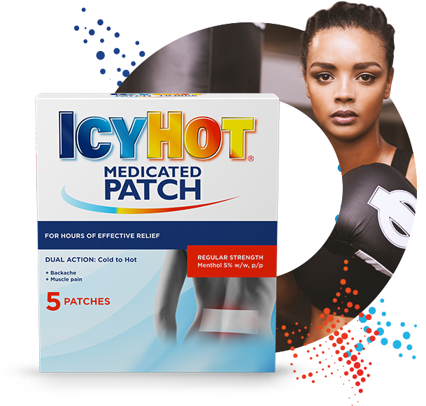 Icy Hot® Medicated Patch - Flyer Clipart (633x644), Png Download