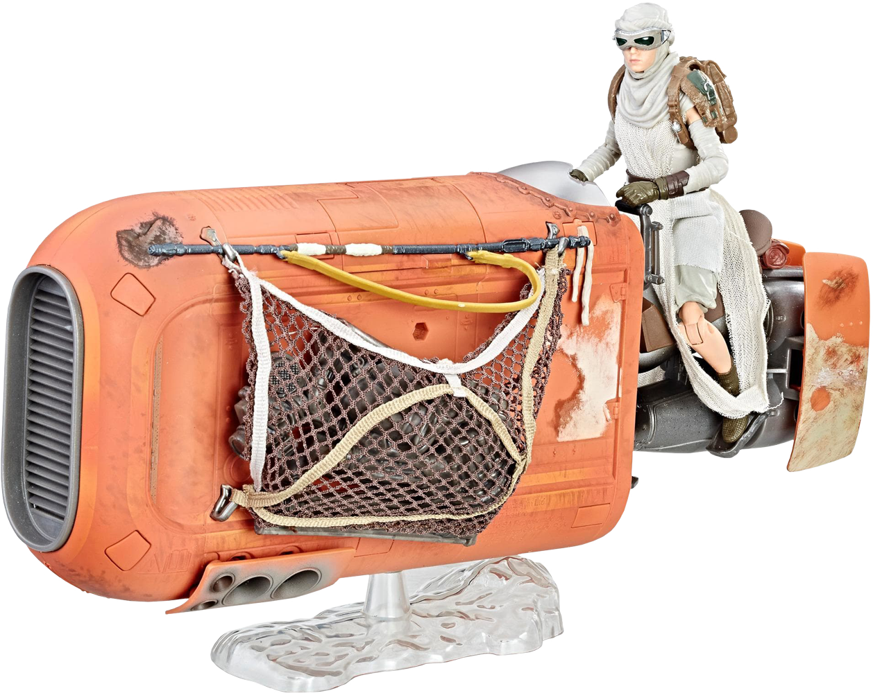 Star Wars Episode Vii - Star Wars Black Series Rey Speeder Clipart (1258x1000), Png Download