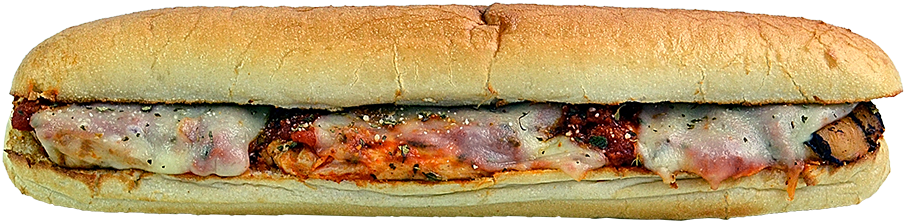 Larry's Giant Subs Chicken Cordon Bleu Sub Clipart (936x380), Png Download