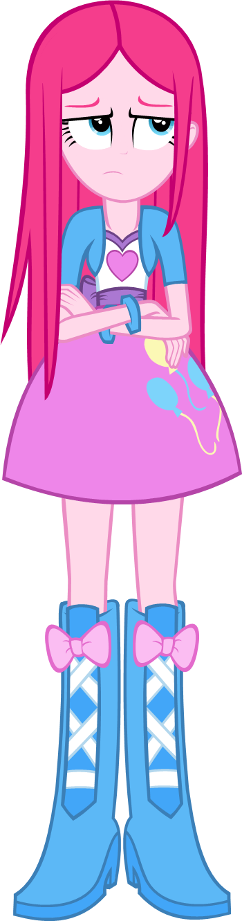 Ex Pinkie Pie Rainbow Dash Princess Luna Fluttershy - My Little Pony Equestria Girls Pinkamena Clipart (350x1331), Png Download