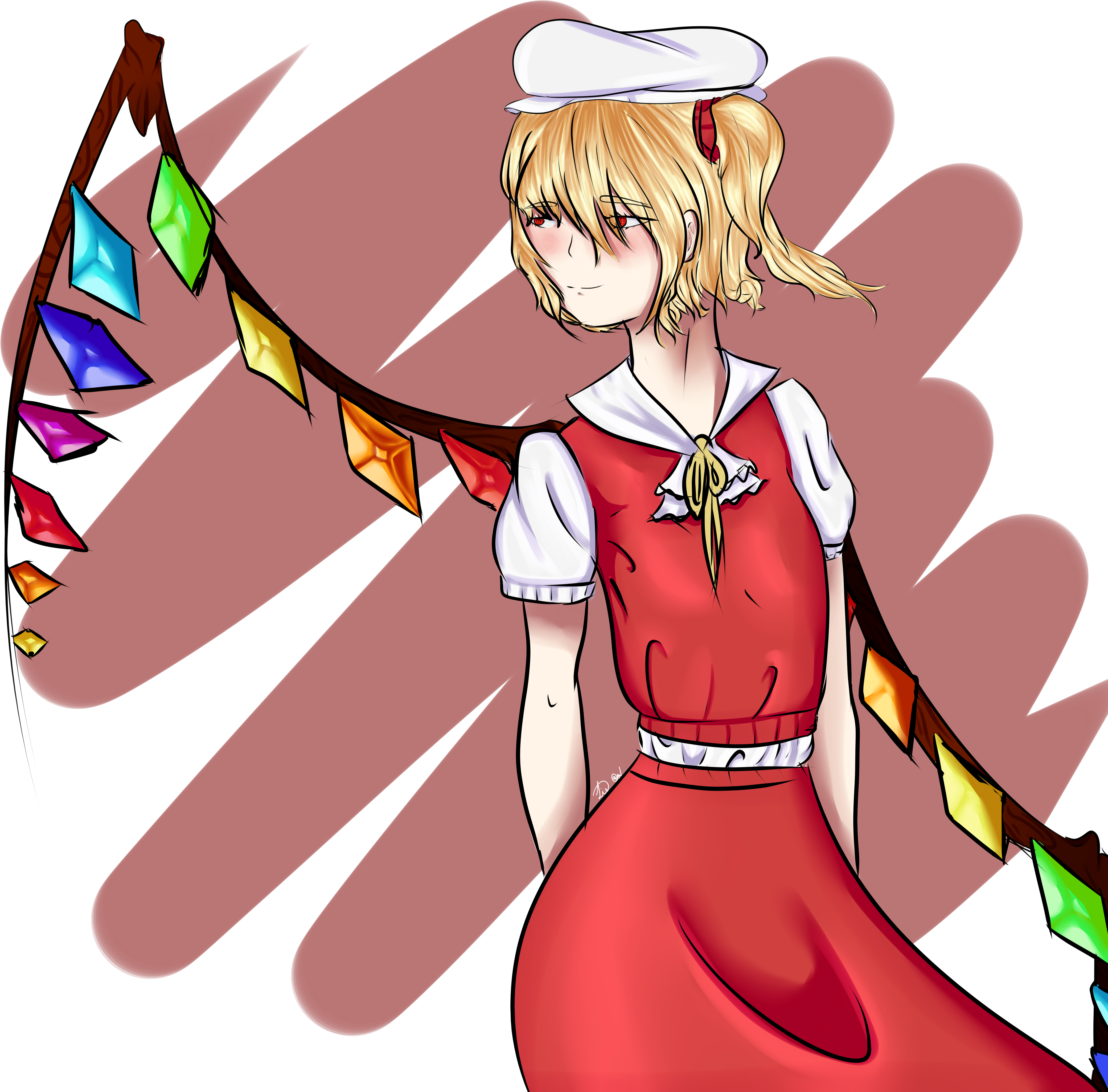 Original) Loading Flandre Scarlet - Cartoon Clipart (5000x5000), Png Download