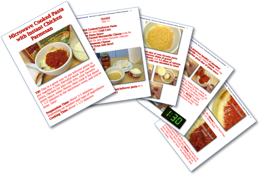 Microwave Cooked Pasta With Instant Chicken Parmesan - Dish Clipart (1024x691), Png Download