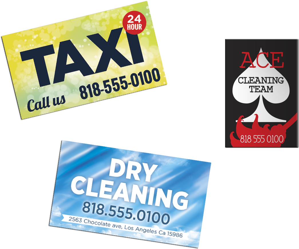 Car Magnet - Business Card Clipart (1280x989), Png Download