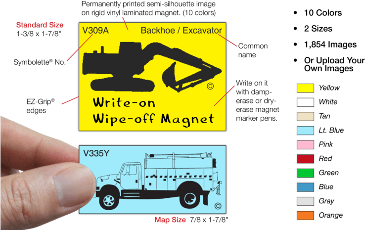 Symbolette® Equipment Whiteboard And Map Magnets Are - Magnetic Military Map Symbols Clipart (750x467), Png Download