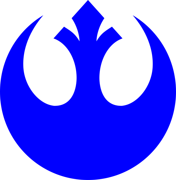 Rebel Alliance Logo Png - Rebel Alliance Logo Blue Clipart (588x600), Png Download