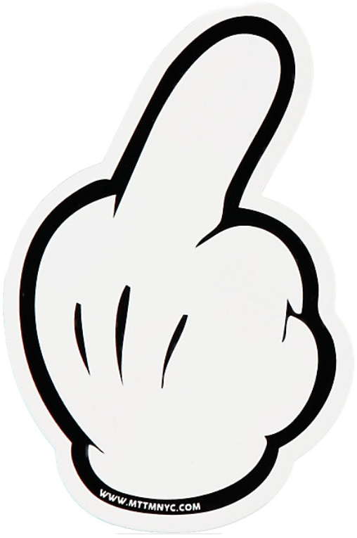 Mickey Mouse Middle Finger Png - Mickey Mouse Fuck You Clipart (508x765), Png Download