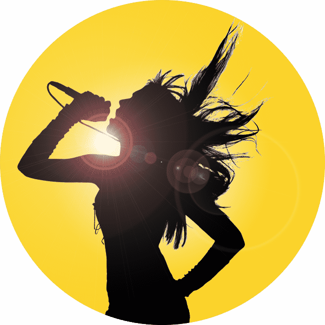 Espn 2020 Super Bowl Party - Female Singer Silhouette Png Clipart (653x653), Png Download