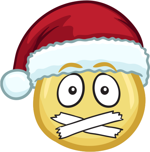 Merry Christmas Emojis - Nerdy Santa Clipart (618x618), Png Download