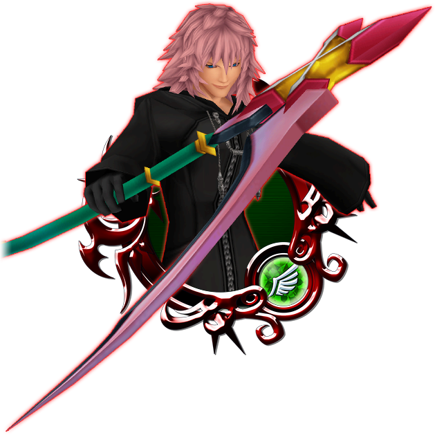 Marluxia B - Kingdom Hearts Unchained X Luxord Clipart (629x629), Png Download