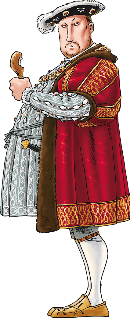Henry Viii - Henry Viii Cartoon Horrible Histories Clipart (426x1043), Png Download