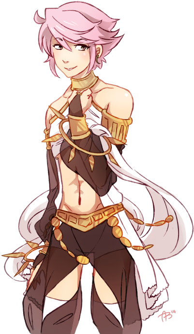 Fire Emblem Awakening Inigo Martbles Inigo Designing - Male Fire Dancer Outfit Clipart (500x695), Png Download