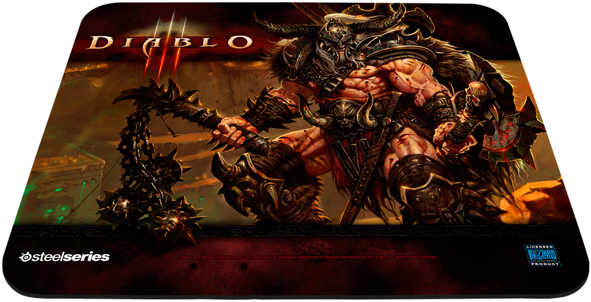 Qck Diablo3 Barbarian Edition - Steelseries Qck Diablo 3 Barbarian Edition Clipart (1000x575), Png Download