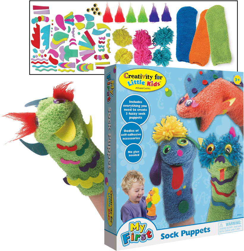 Previous - Creativity For Kids Make Your Own Sock Puppets Clipart (1000x859), Png Download