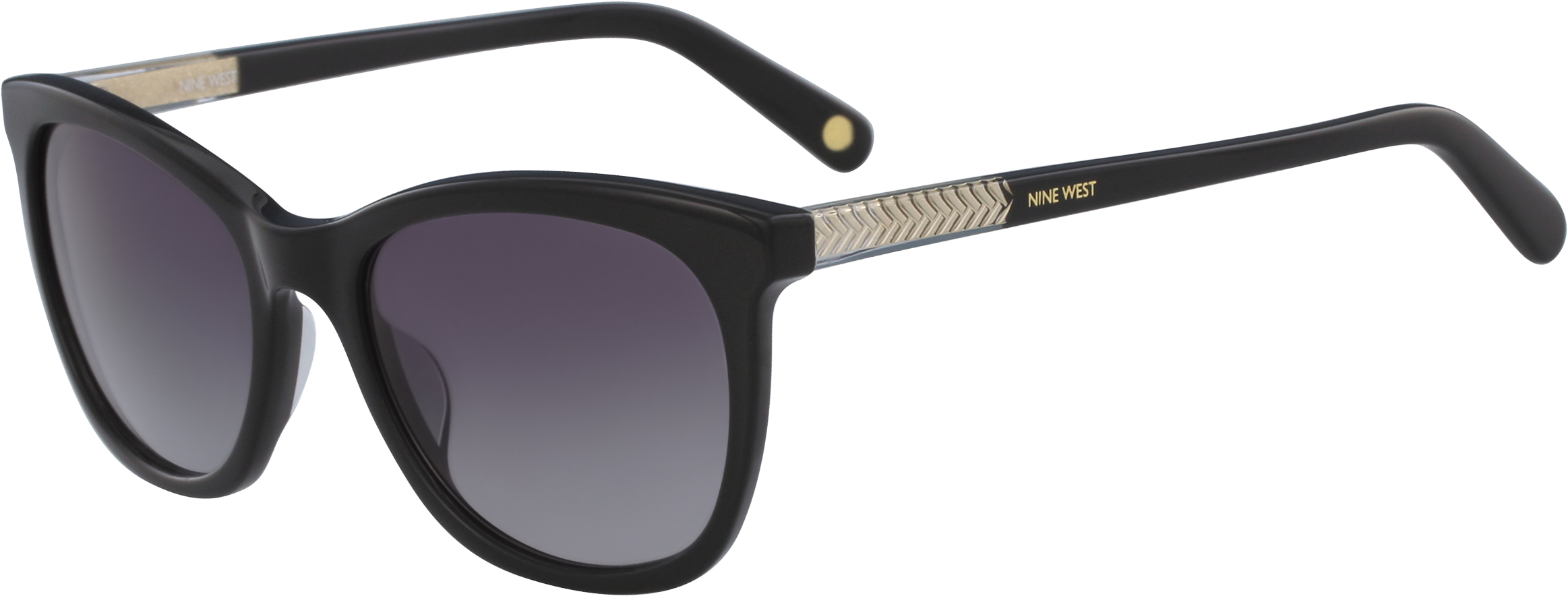 Nine West 621s Black - Sunglasses Melawai Clipart (2500x1400), Png Download