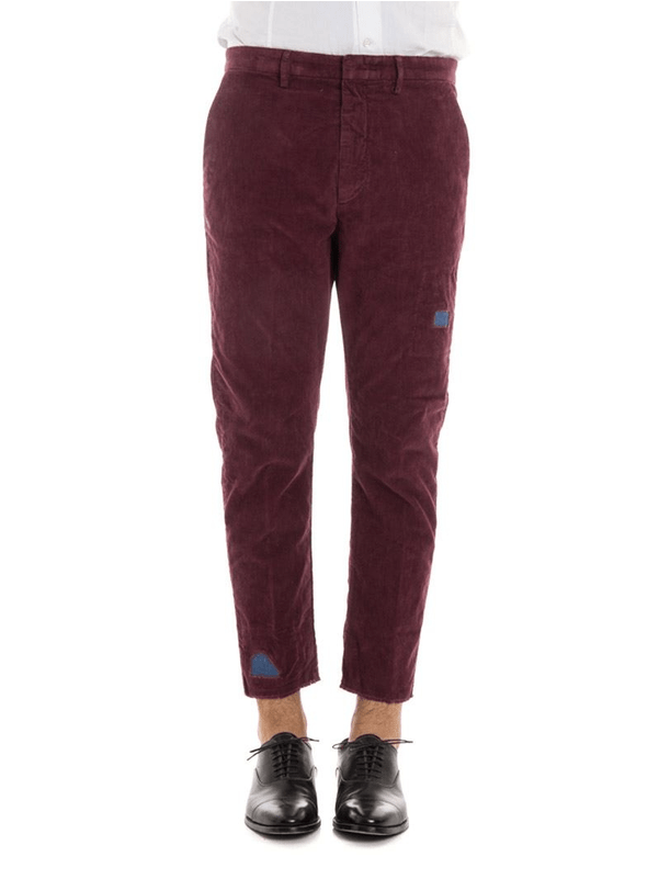 Pence Trousers Made Of Velvet Bordeaux - Pocket Clipart (800x800), Png Download