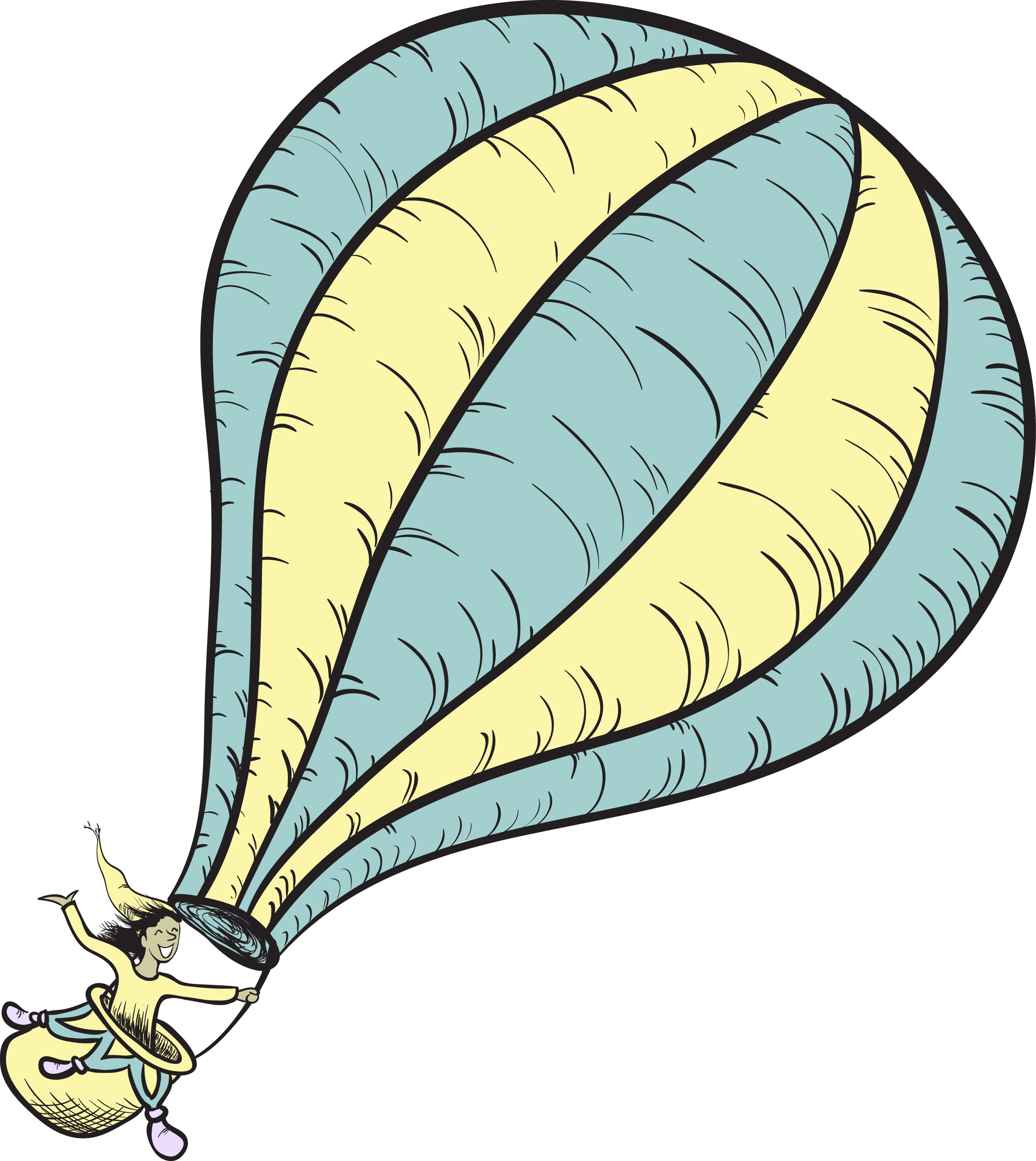 Oh The Places Youll Go Png - Dr Seuss Balloons Clip Art Transparent Png (2282x2557), Png Download