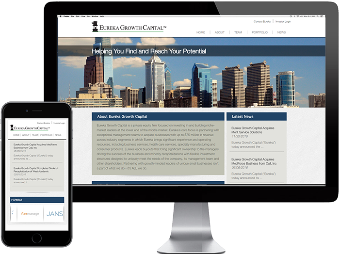 Eureka Website Design Eureka Growth Capital Effectiv - Philadelphia Clipart (701x524), Png Download