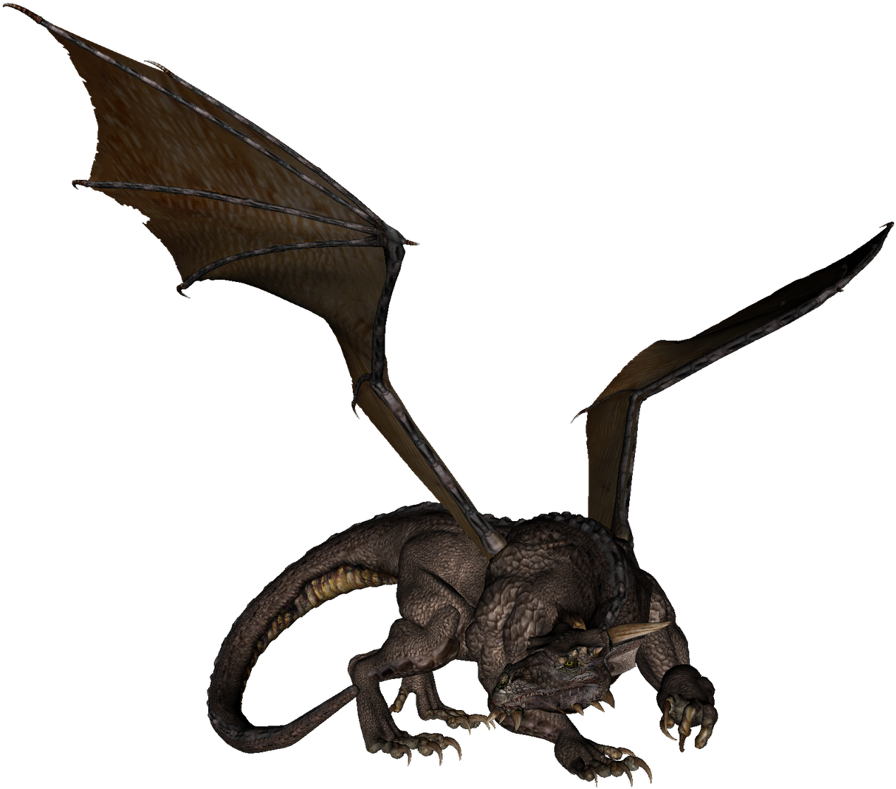 Dragon Vector Realistic , Png Download - High Resolution Dragon Png Clipart (1270x1119), Png Download