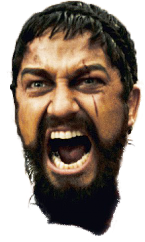 Face Png Free Image Download - Sparta Face Png Clipart (600x873), Png Download