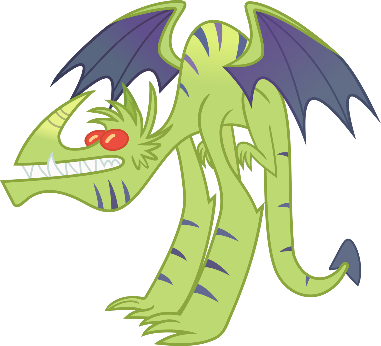 Dragon Vector Traditional - Dragon Selenaede Base Pony Clipart (1600x1453), Png Download