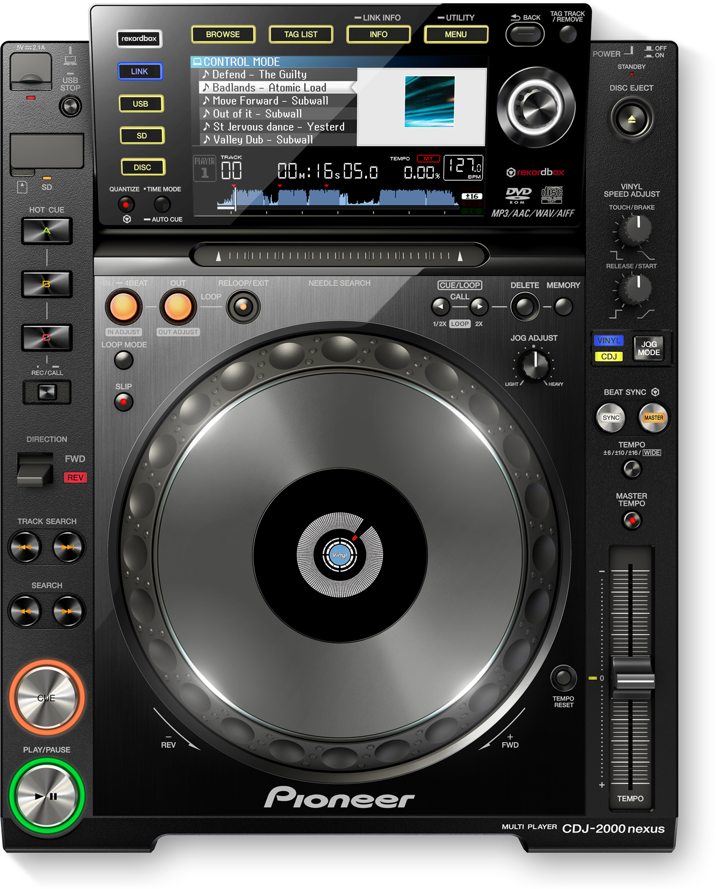 Pro-grade Digital Dj Deck Clipart (1477x1834), Png Download