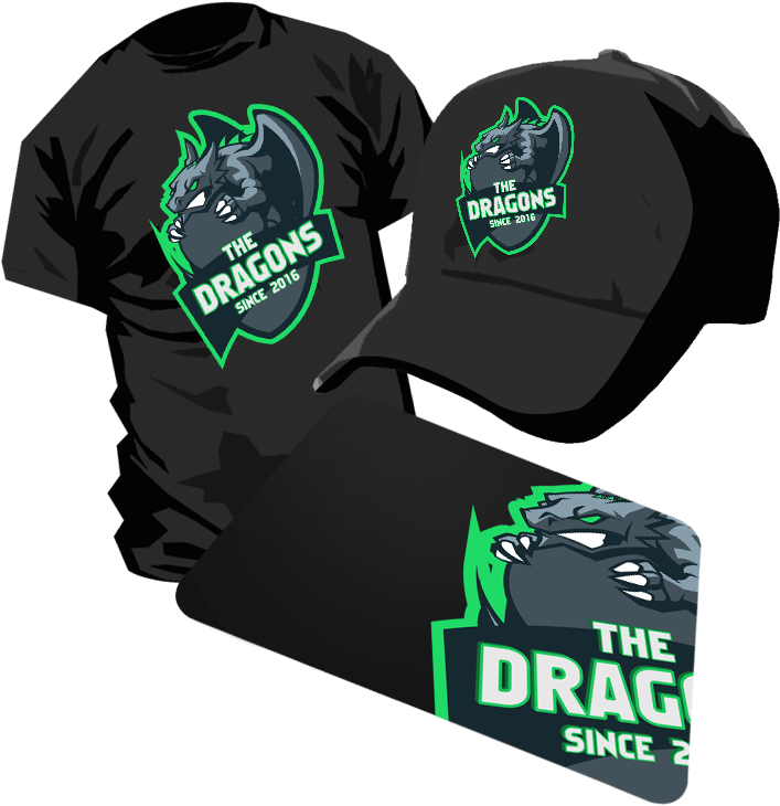 Clan Logo Vector Print L037 Mascot Dragon , Png Download - Esl Eagle Logo Clipart (707x730), Png Download